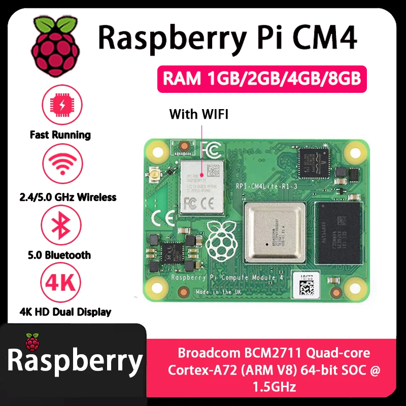 وحدة معالجة راسبيري باي CM4 بذ - مراجعة Compute Module 4 32Gb Wifi وسعره